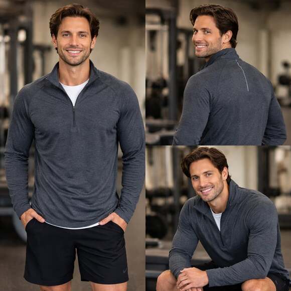 Nike Other - Nike Dri-FIT Element Running 1/2 Zip Pullover Gray Men’s XXL